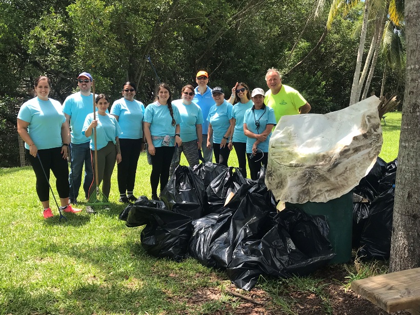 Trash free seas at Kennedy Park Clean Up Miami-Dade County